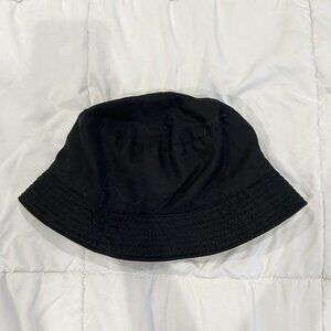 reversible black and white bucket hat